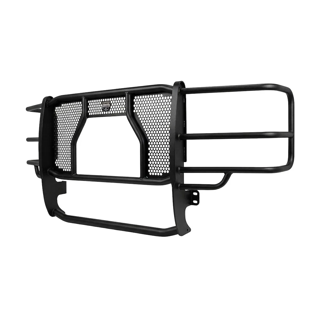 1370P – CATTLEMAN Grille Guard, Powder Coated Black Steel With Brush Guard Without Skid Plate Without Step Plate